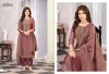 Surkhiyaah By Vishnu Salsa Embroidery Dress Material 